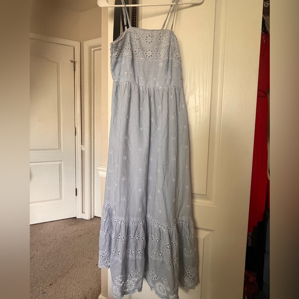 Mother’s Day blue floral dress